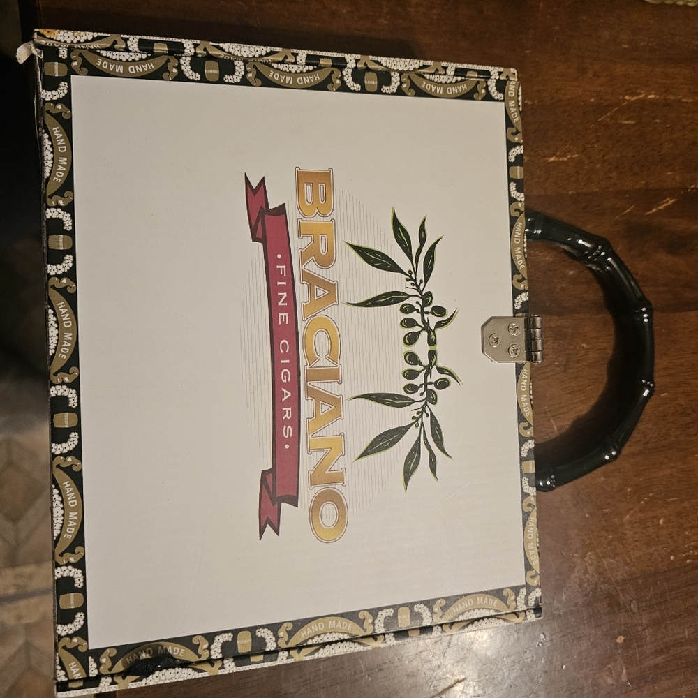 Braciano Decorative Cigar Box with Black Handle
